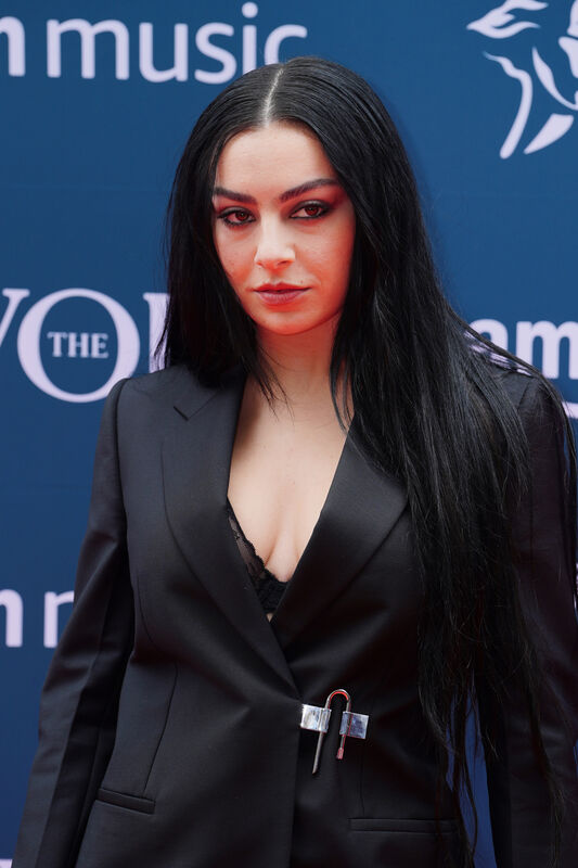 Charli XCX arriving for the annual Ivor Novello Awards in 2023 (Ian West/PA)
