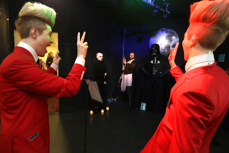 The wax work of Sinéad O'Connor, alongside other wax figures including Jedward and Darth Vader. Picture: Leah Farrell / © RollingNews.ie The wax work of Sinéad O'Connor, alongside other wax figures including Jedward and Darth Vader. Picture: Leah Farrell / © RollingNews.ie