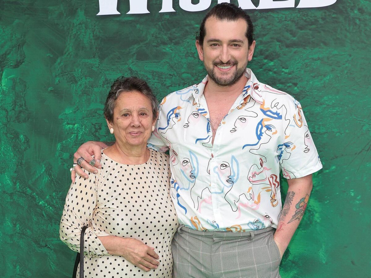 Arthur Gourounlian with his mother Maria at the opening night of Wicked. Picture: Brian McEvoy Arthur Gourounlian with his mother Maria at the opening night of Wicked. Picture: Brian McEvoy