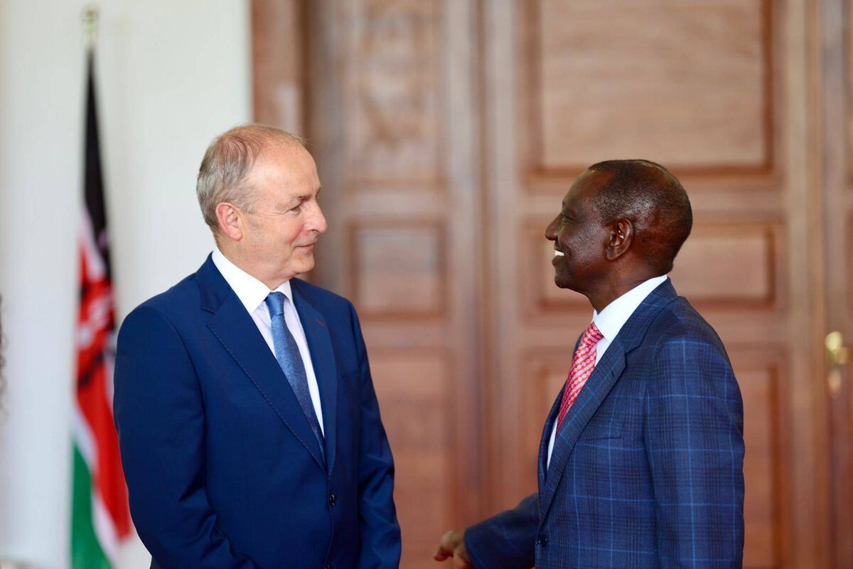 Tánaiste Micheál Martin meets with Kenya’s president, William Ruto, where they discussed the importance of dialogue in civil society. Picture: Phil Behan/Department of Foreign Affairs
Tánaiste Micheál Martin meets with Kenya’s president, William Ruto, where they discussed the importance of dialogue in civil society. Picture: Phil Behan/Department of Foreign Affairs