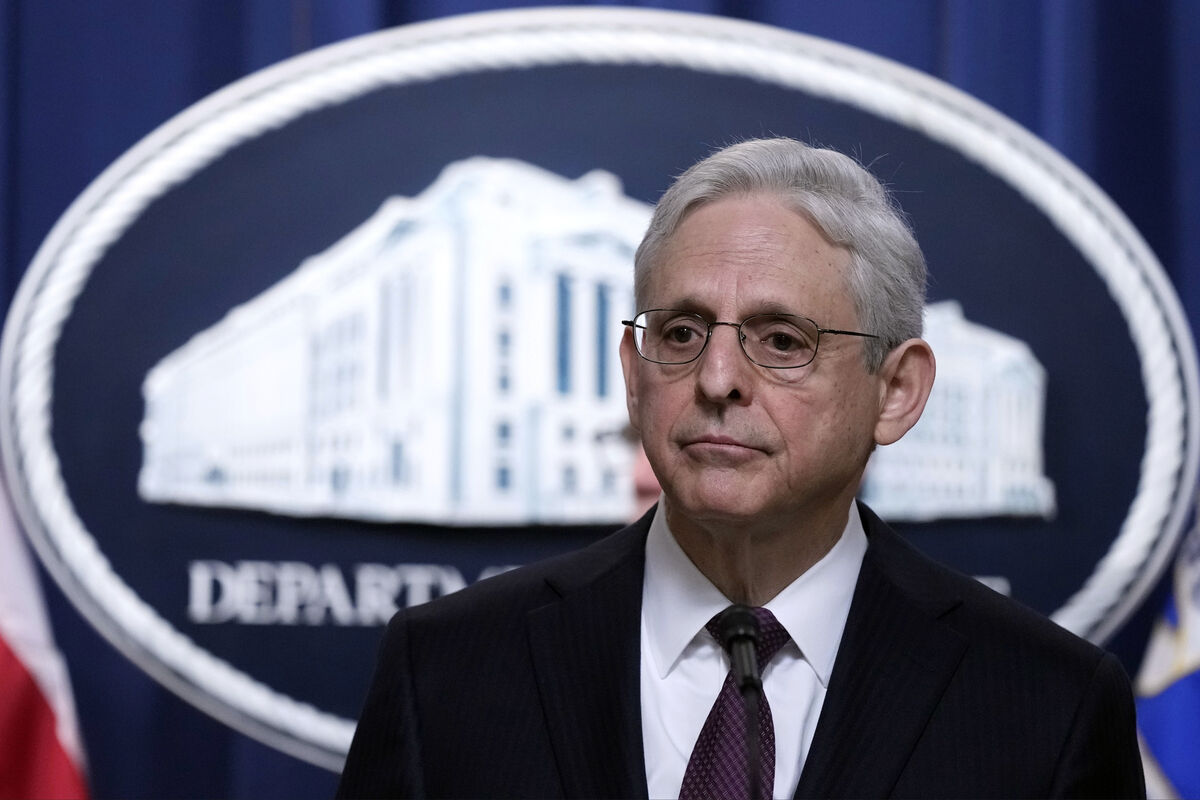 Attorney General Merrick Garland during a news conference at the Justice Department in Washington. Picture: AP Photo/Susan Walsh Attorney General Merrick Garland during a news conference at the Justice Department in Washington. Picture: AP Photo/Susan Walsh