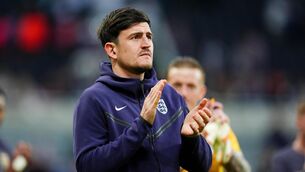 <p>Harry Maguire had to watch England from afar (Mike Egerton/PA)</p>