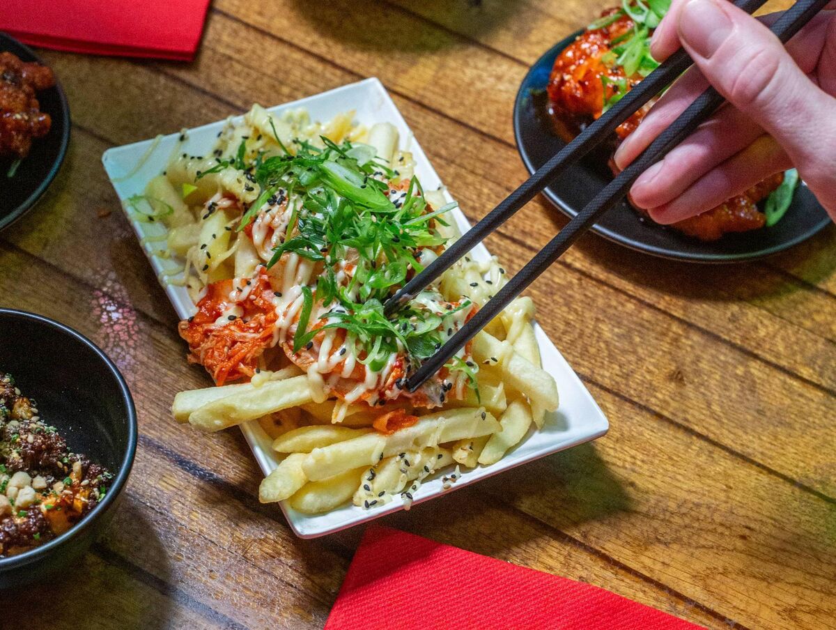 Seven Lucky Gods' kimchi fries