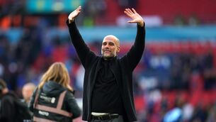 <p>Pep Guardiola has not ruled out a contract extension at Manchester City (Adam Davy/PA)</p>