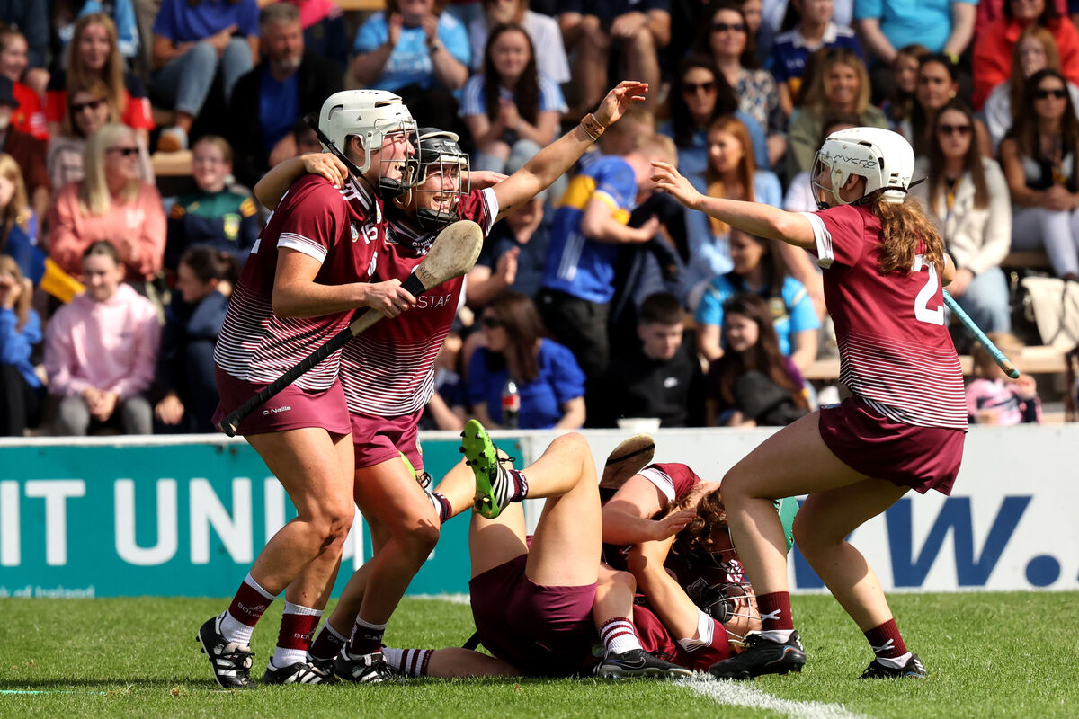 Galway players celebrate victory. Pic: ©INPHO/Bryan Keane Galway players celebrate victory. Pic: ©INPHO/Bryan Keane