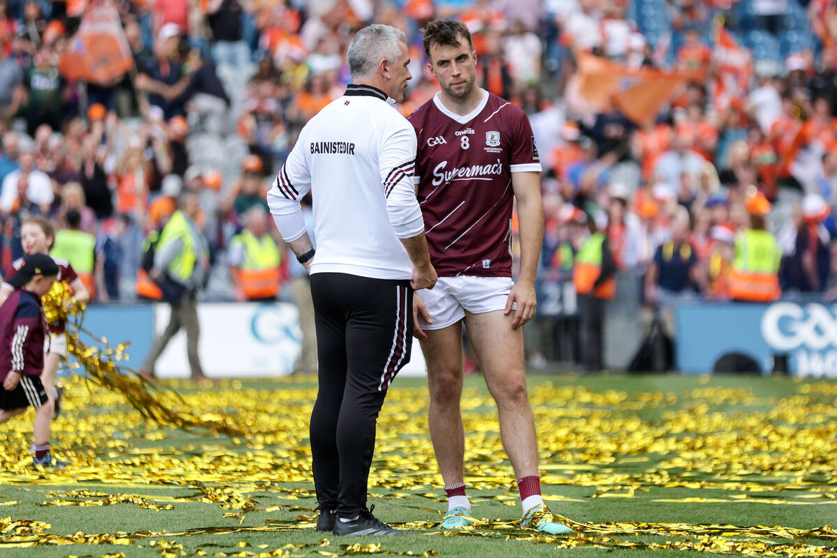 Galway manager Padraic Joyce and Paul Conroy. Pic: Laszlo Geczo/Inpho Galway manager Padraic Joyce and Paul Conroy. Pic: Laszlo Geczo/Inpho