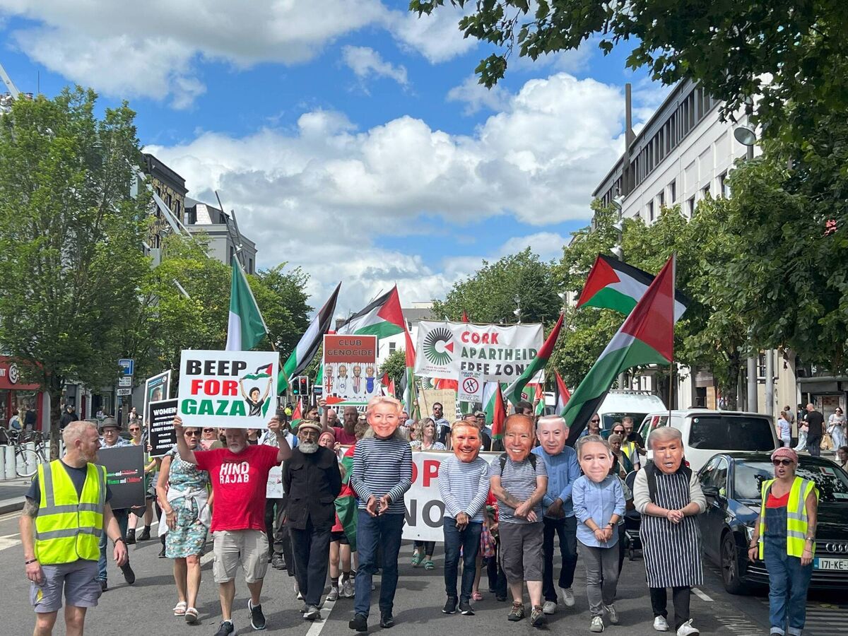The 43rd rally in support of the people of Gaza took place in Cork City on Saturday