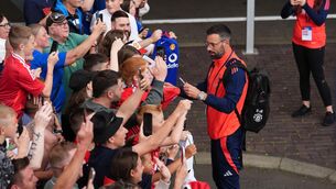<p>Manchester United's new coach Ruud Van Nistelrooy before the pre-season friendly match at Murrayfield Stadium. Pic: Andrew Milligan/PA Wire.</p>