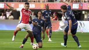 <p>INJURY BLOW: Concern is growing that Leny Yoro, Manchester United’ s new £52m signing, faces a lengthy layoff. AP Photo/Eric Thayer)</p>