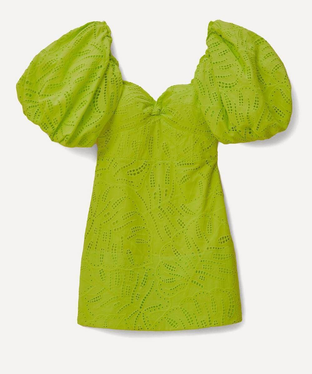 ‘Green Monstera’ eyelet dress, Farm Rio, €320 ‘Green Monstera’ eyelet dress, Farm Rio, €320