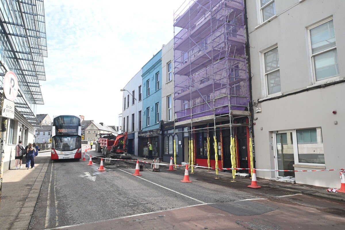 Parliament St was closed off for some time and diversions were put in place while the incident was dealt it. Picture: Larry Cummins
