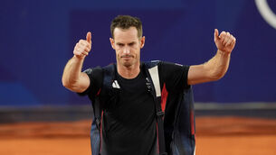<p>END OF AN ERA: Great Britain’s Andy Murray salutes the fans after his final match. Picture: Martin Rickett, PA</p>
