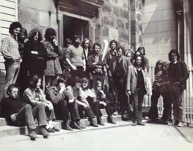 NCAD students, including Martin Gale and Charles Tyrrell, in the 1960s. NCAD students, including Martin Gale and Charles Tyrrell, in the 1960s.