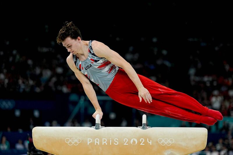 Stephen Nedoroscik of United States on Pommel Horse on day three