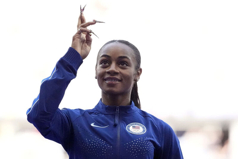 Women's 100-meter silver medalist Sha'carri Richardson. Picure: AP Photo/Matthias Schrader