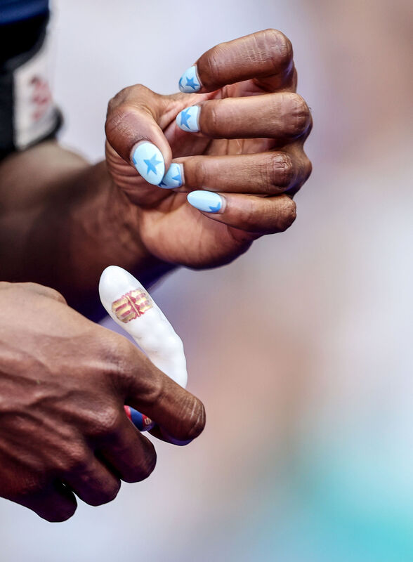 Naya Tapper’s nails. Picture: INPHO/Dan Sheridan