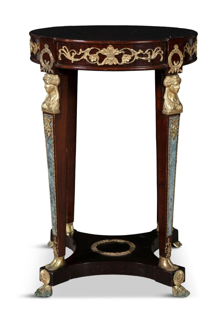This empire-style pier table made €160 at James Adam in June. This empire-style pier table made €160 at James Adam in June.