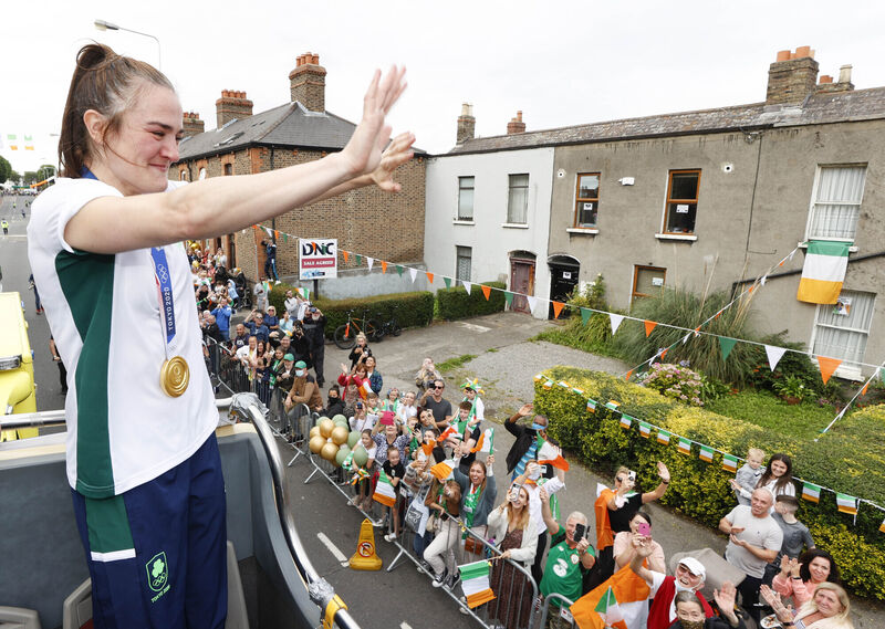 Kellie Harrington's homecoming from Tokyo. Picture: Conor McCabe Photography.