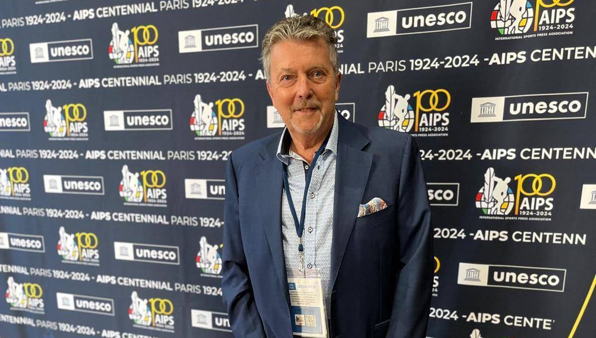 George Hamilton honoured at Paris ceremony for Olympics coverage
