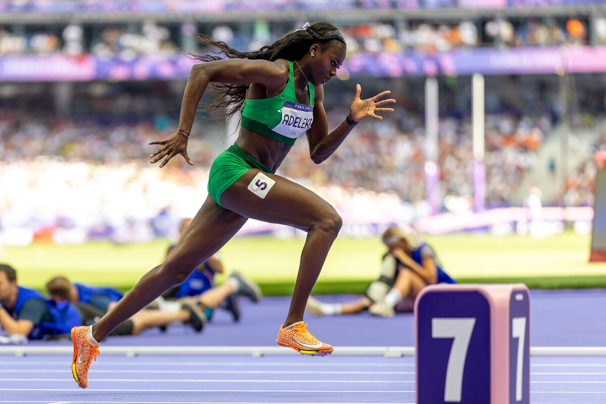 Rhasidat Adeleke on her way to winning the heat. Picture: INPHO/Morgan Treacy Rhasidat Adeleke on her way to winning the heat. Picture: INPHO/Morgan Treacy