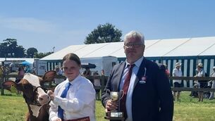 <p>
                            <span data-contrast="auto" lang="EN-US" xml:lang="EN-US">Georgie got </span>
                            <span data-contrast="auto" lang="EN-US" xml:lang="EN-US">her very first showmanship championship with </span>
                            <span data-contrast="auto" lang="EN-US" xml:lang="EN-US">Sparkles thanks to d</span>airy judge Blaise Tomlinson at the New Forest show.</p>