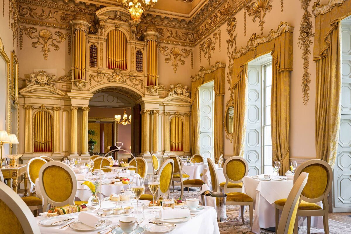 The Gold Salon at Fairmont Carton House. The restored 18th century manor house has exquisite period interiors. The Gold Salon at Fairmont Carton House. The restored 18th century manor house has exquisite period interiors.