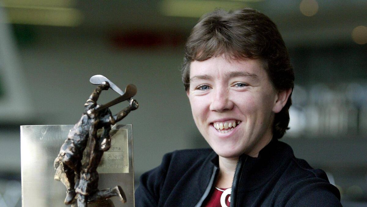 Cork camogie Player Fiona O'Driscoll recieves her Vodafone Player of the Month award for October Picture: ©INPHO/Morgan Treacy Cork camogie Player Fiona O'Driscoll recieves her Vodafone Player of the Month award for October Picture: ©INPHO/Morgan Treacy