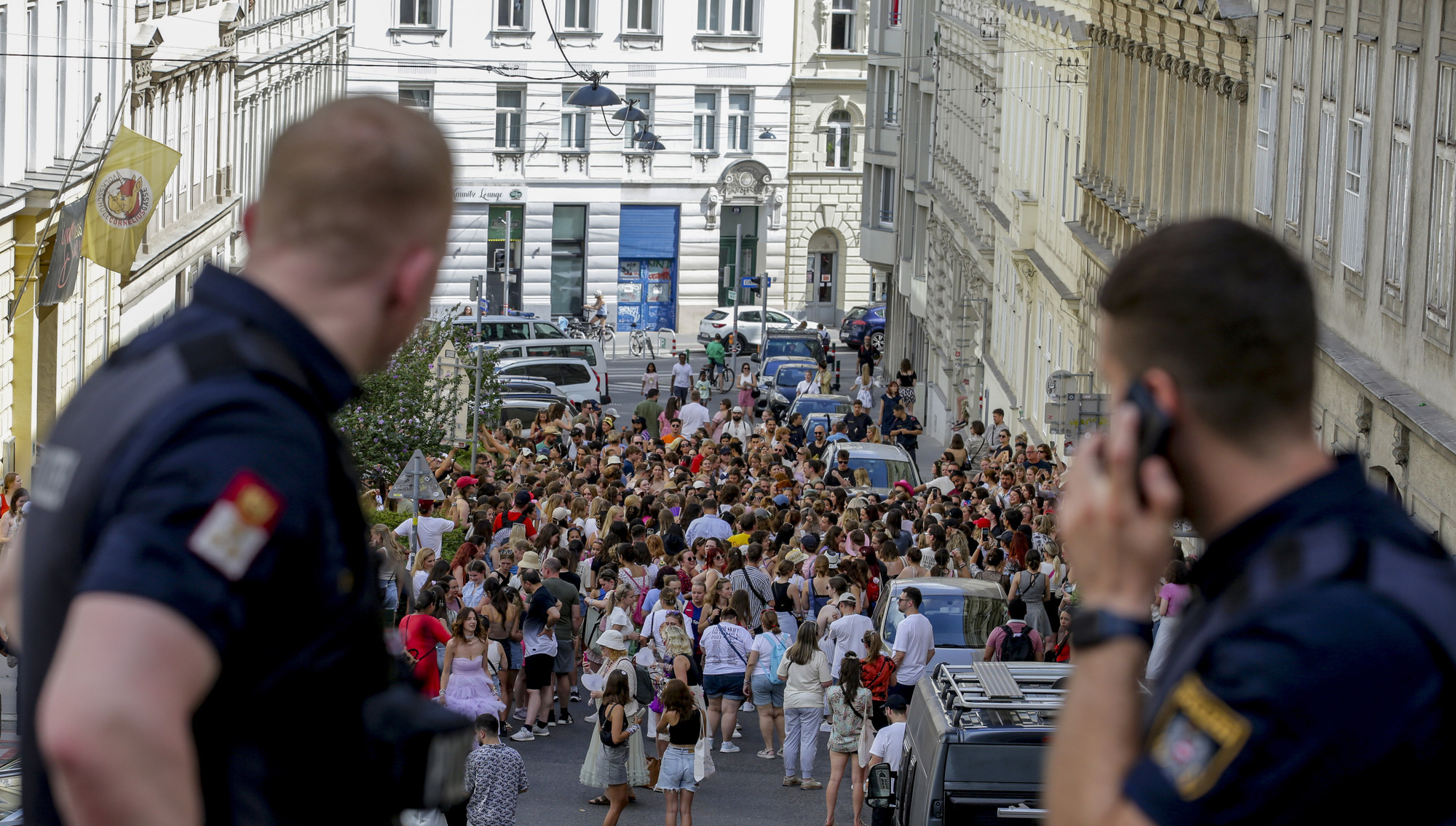 Hundreds of Taylor Swift fans gather in Vienna after concerts cancelled
