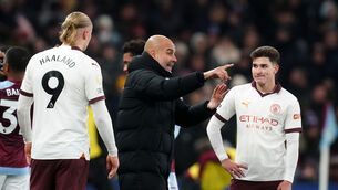 Manchester City manager Pep Guardiola is not interested in keeping unhappy players at City (David Davies/PA)