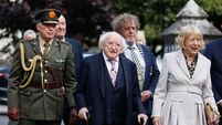 President Higgins joins mourners at funeral of Irish writer Edna O'Brien
