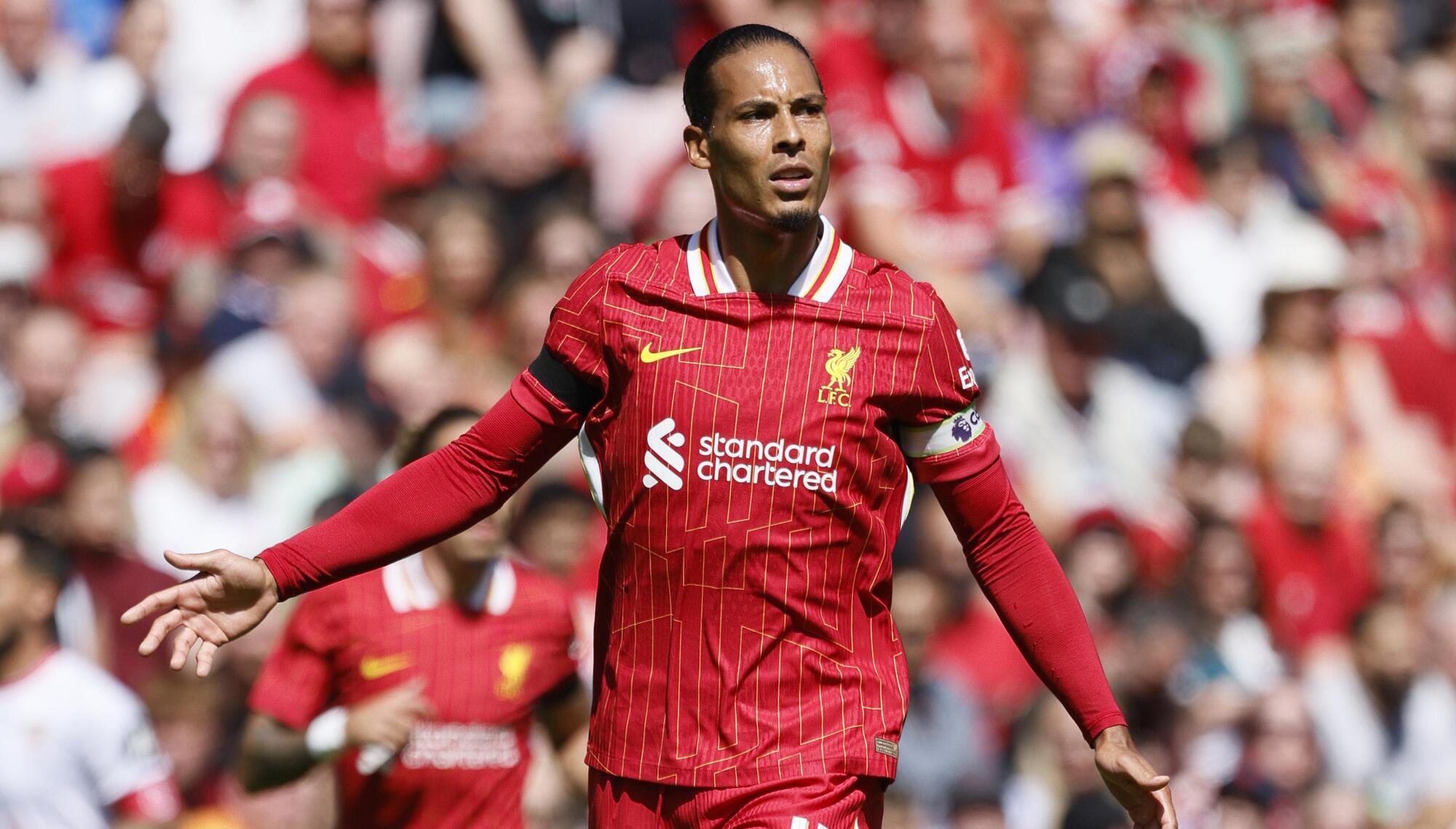 Virgil van Dijk says ‘no change’ in contract situation at Liverpool