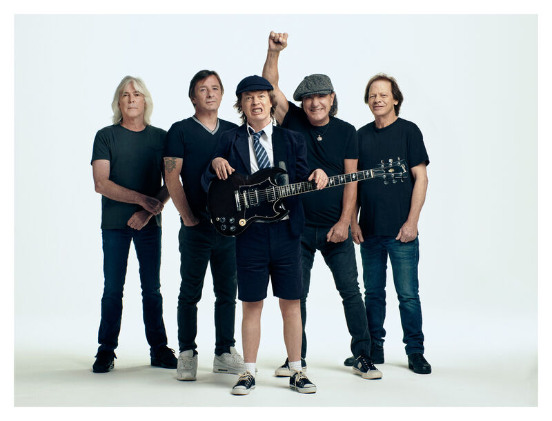 AC/DC, pictured in advance of their 2014 world tour AC/DC, pictured in advance of their 2014 world tour
