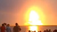 Video shows strength of shockwave from Antares rocket explosion