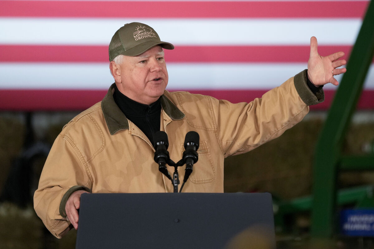 Tim Walz pent his first week as Harris’ running mate traveling to swing states with Harris and underscored the point during a rally in Eau Claire, Wisconsin, celebrating what he said was “the ability to talk about what can be good”. File photo: AP/Abbie Parr