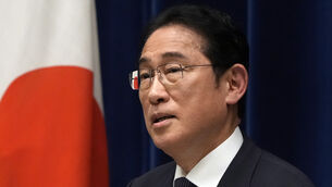 Japan’s Prime Minister Fumio Kishida speaks during a news conference (Franck Robichon/AP) Japan’s Prime Minister Fumio Kishida speaks during a news conference (Franck Robichon/AP)