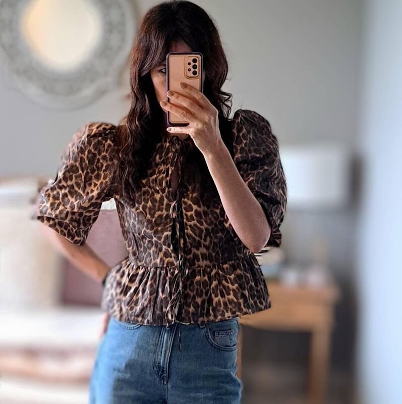 asos animal print top