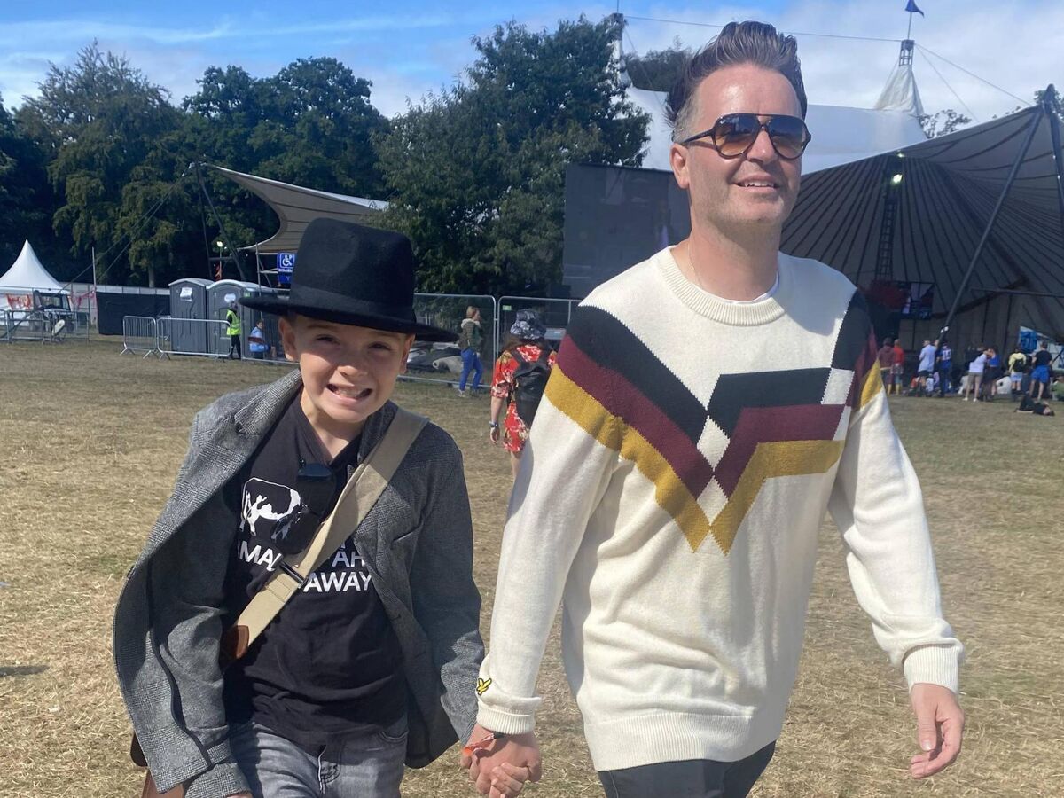 Jarlath Regan at Electric Picnic with his son Mikey. despicnic Jarlath Regan at Electric Picnic with his son Mikey. despicnic