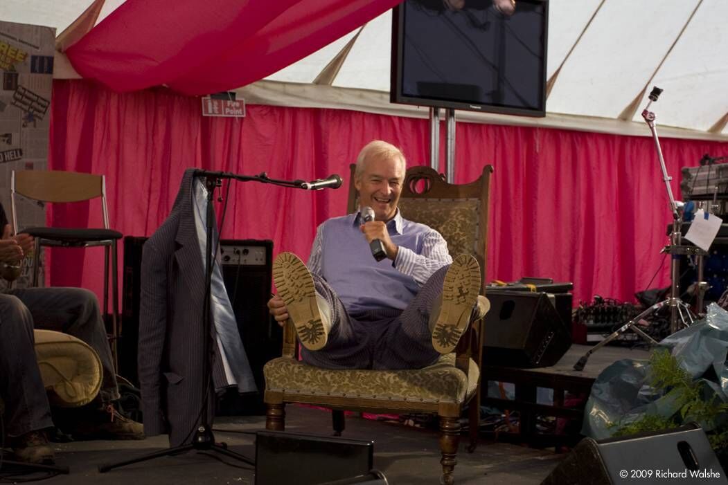 Jon Snow at Electric Picnic's Mindfield area. Picture: Richard Walshe Jon Snow at Electric Picnic's Mindfield area. Picture: Richard Walshe