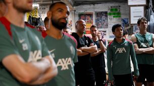 <p>ROCKY STEPS? New Liverpool boss Arne Slot during a boxing training session at the Front Street Gym in Philadelphia last month. Pic: Andrew Powell/Liverpool FC via Getty Images</p>