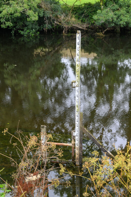 A water depth gauge on the River Sullane. Picture Dan Linehan A water depth gauge on the River Sullane. Picture Dan Linehan