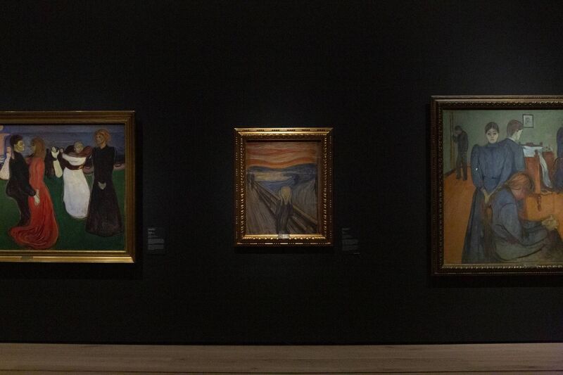 Munch's The Scream in The Munch Room. Pic: Didrick Stenersen