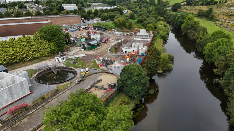 The waste water treatment plant, located just 30 metres from the river bank, has had issues dating back until at least the early ‘00s. Picture: Dan Linehan The waste water treatment plant, located just 30 metres from the river bank, has had issues dating back until at least the early ‘00s. Picture: Dan Linehan