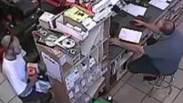 CCTV catches shopper putting chainsaw down his pants