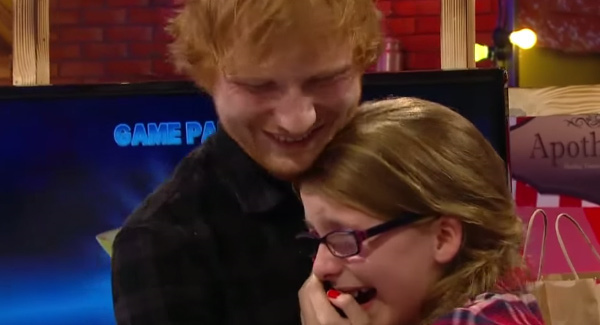 That moment when Aimee met Ed Sheeran on the Toy Show