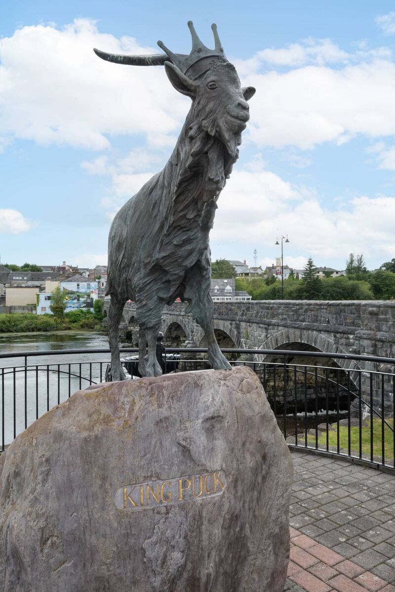 Statue of King Puck in Killorglin Statue of King Puck in Killorglin