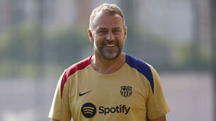 <p>Barcelona's new coach Hansi Flick. Pic: Joan Monfort</p>