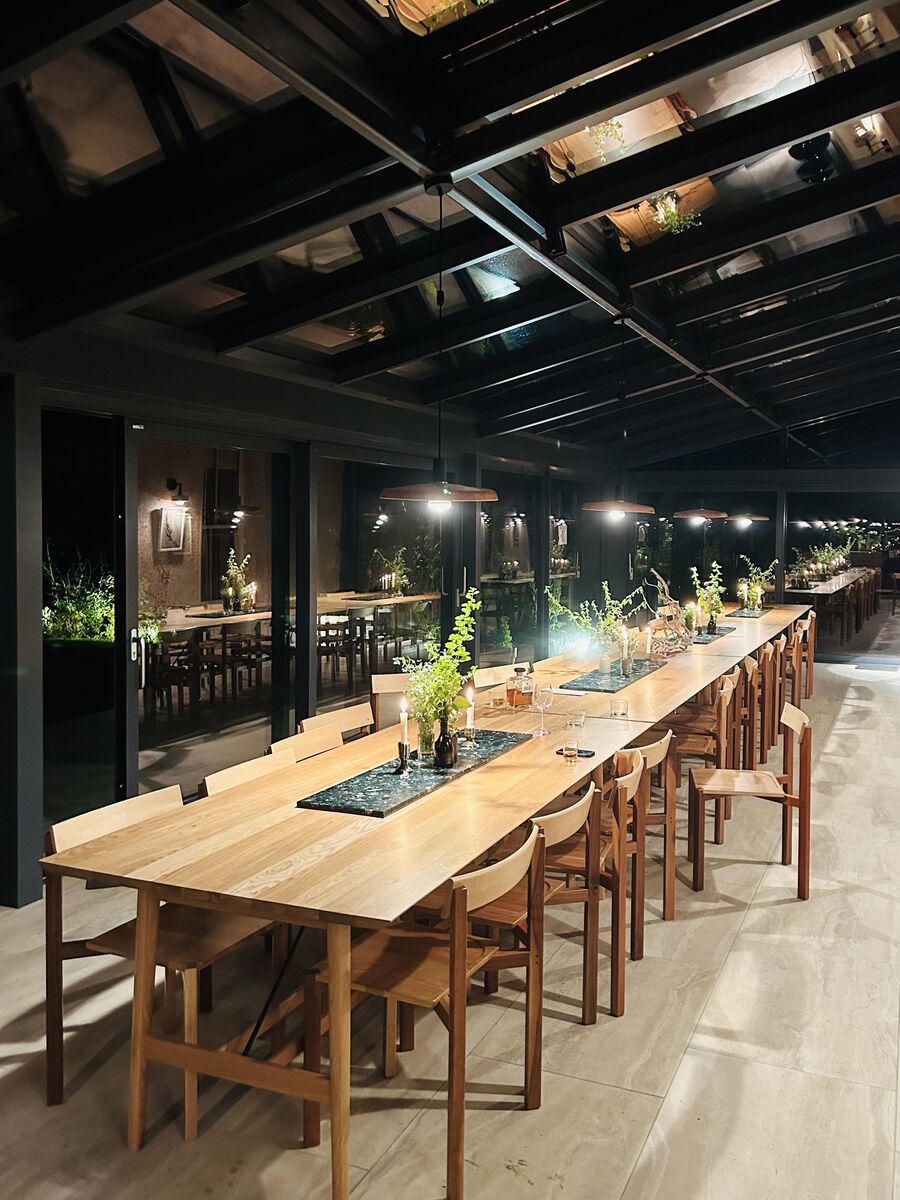 The dining room at Carpa Diem The dining room at Carpa Diem