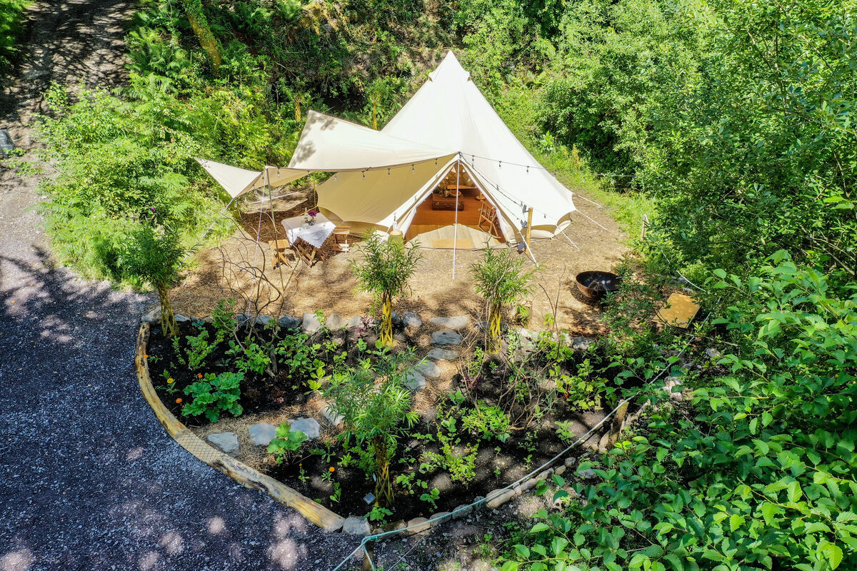 Two Green Shoots' Botanical Bell Tent Two Green Shoots' Botanical Bell Tent