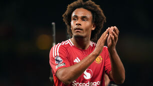 <p>FEELING GOOD: Manchester United's Joshua Zirkzee after the final whistle of the Premier League match at Old Trafford, Manchester. Picture date: Friday August 16, 2024. PA Photo. See PA story SOCCER Man Utd. Photo credit should read: Martin Rickett/PA Wire</p>