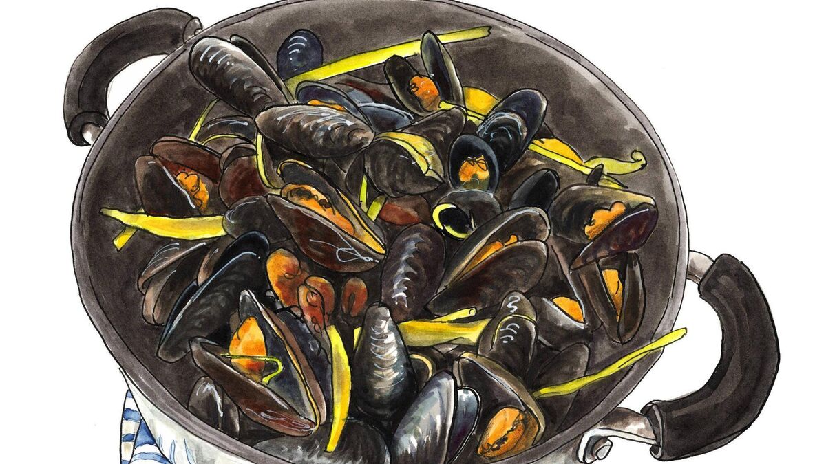 Sham Hanifa's Mussels with Coconut, Lemongrass, Lime and Ginger